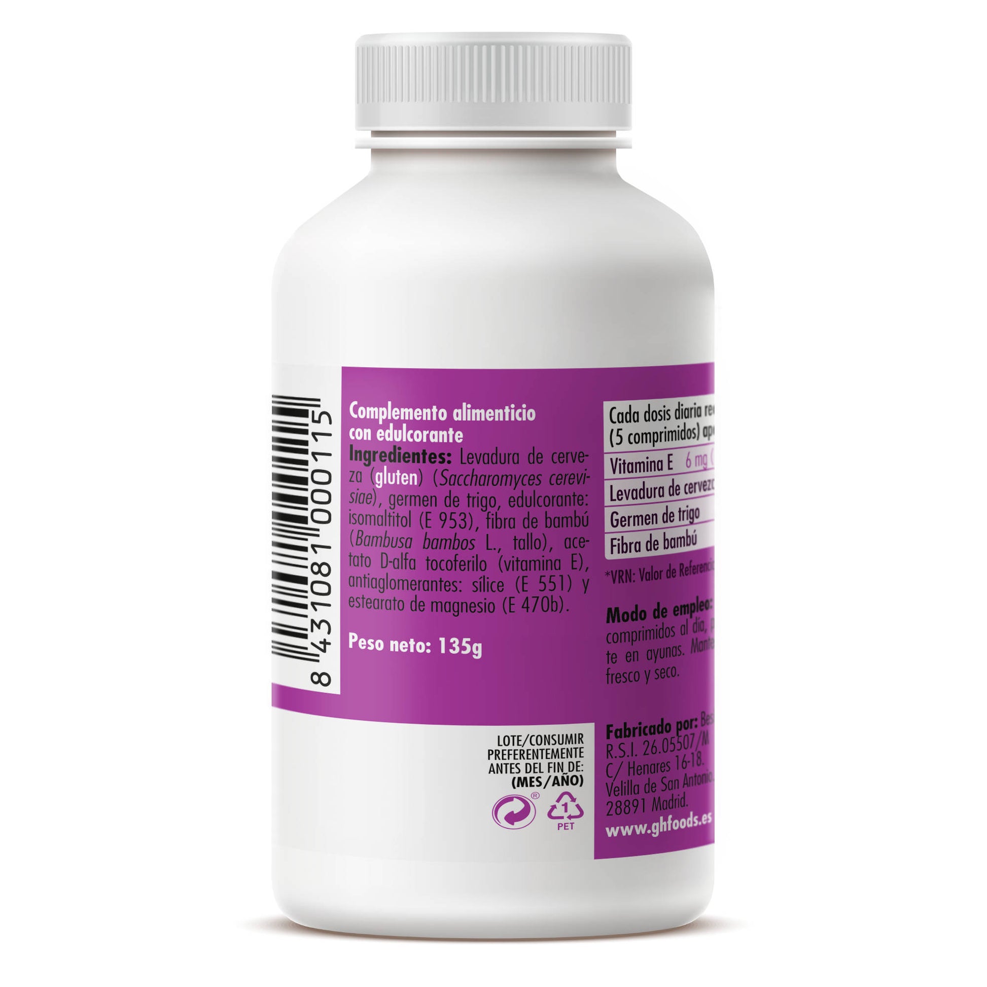 Yeast and Germ 225 tablets of 600mg