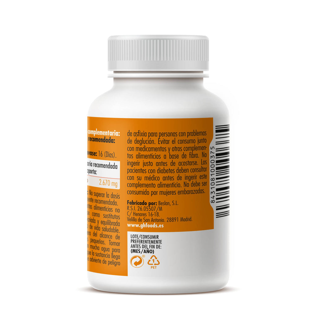 Glucomannan - Konjac 120 vegetable capsules of 760mg