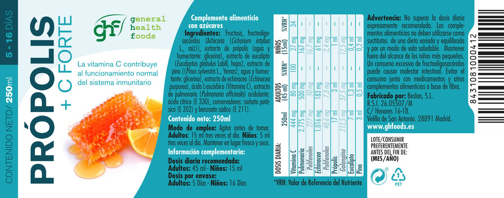 Propolis + C Forte, 250ml