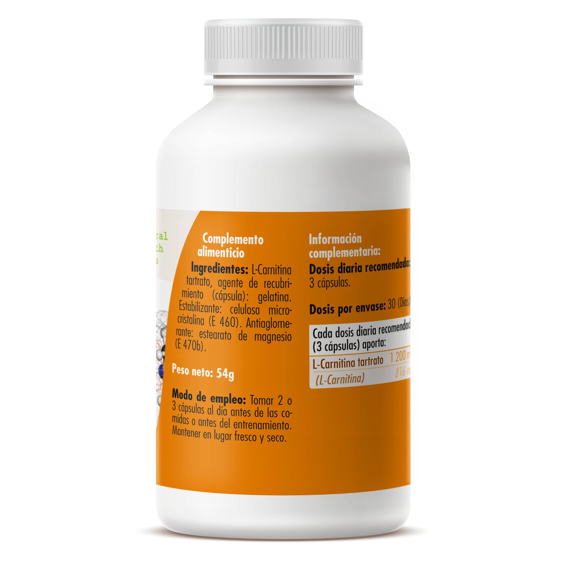 L-Carnitine 90 600mg capsules