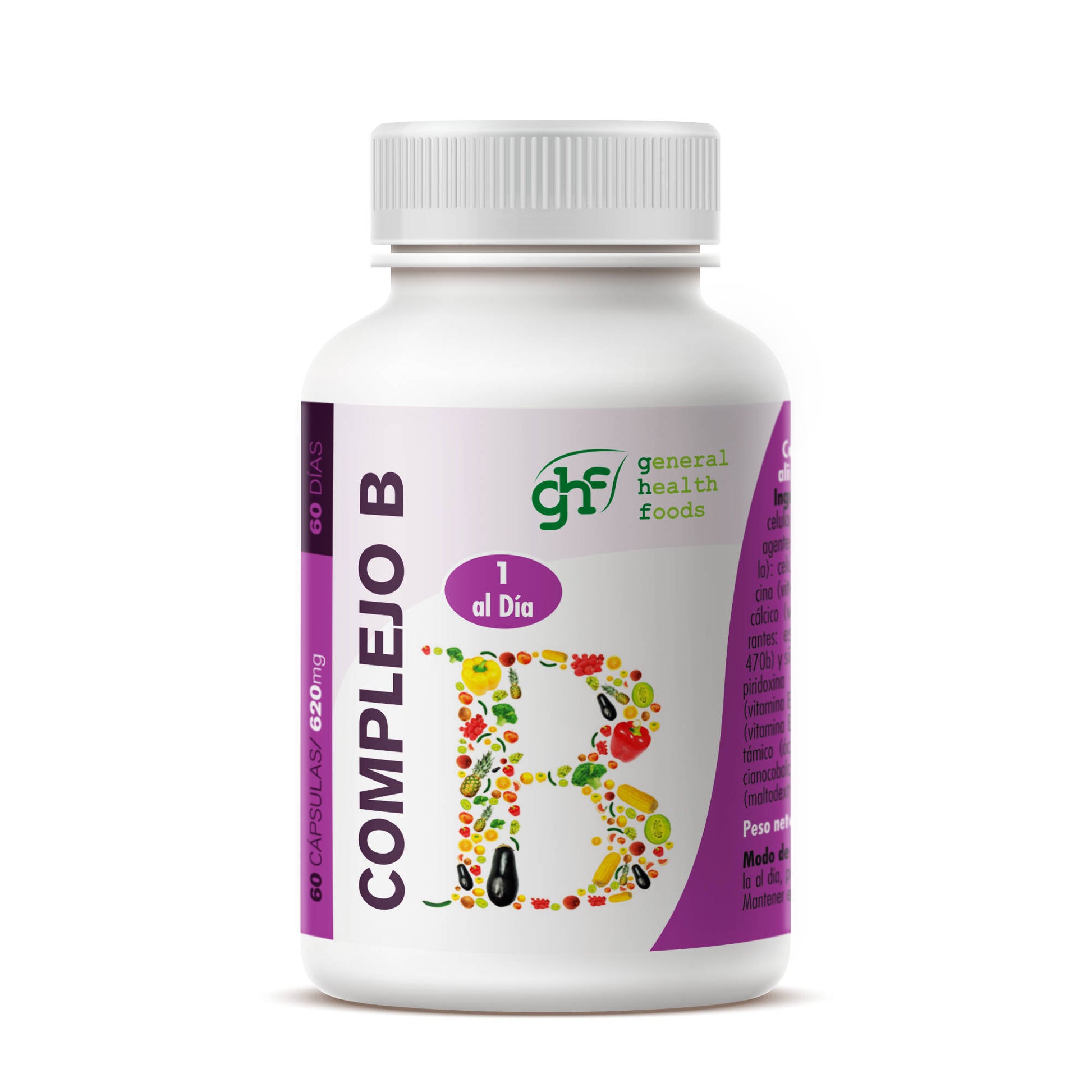Complex B 1 a day 60 vegetable capsules of 620mg