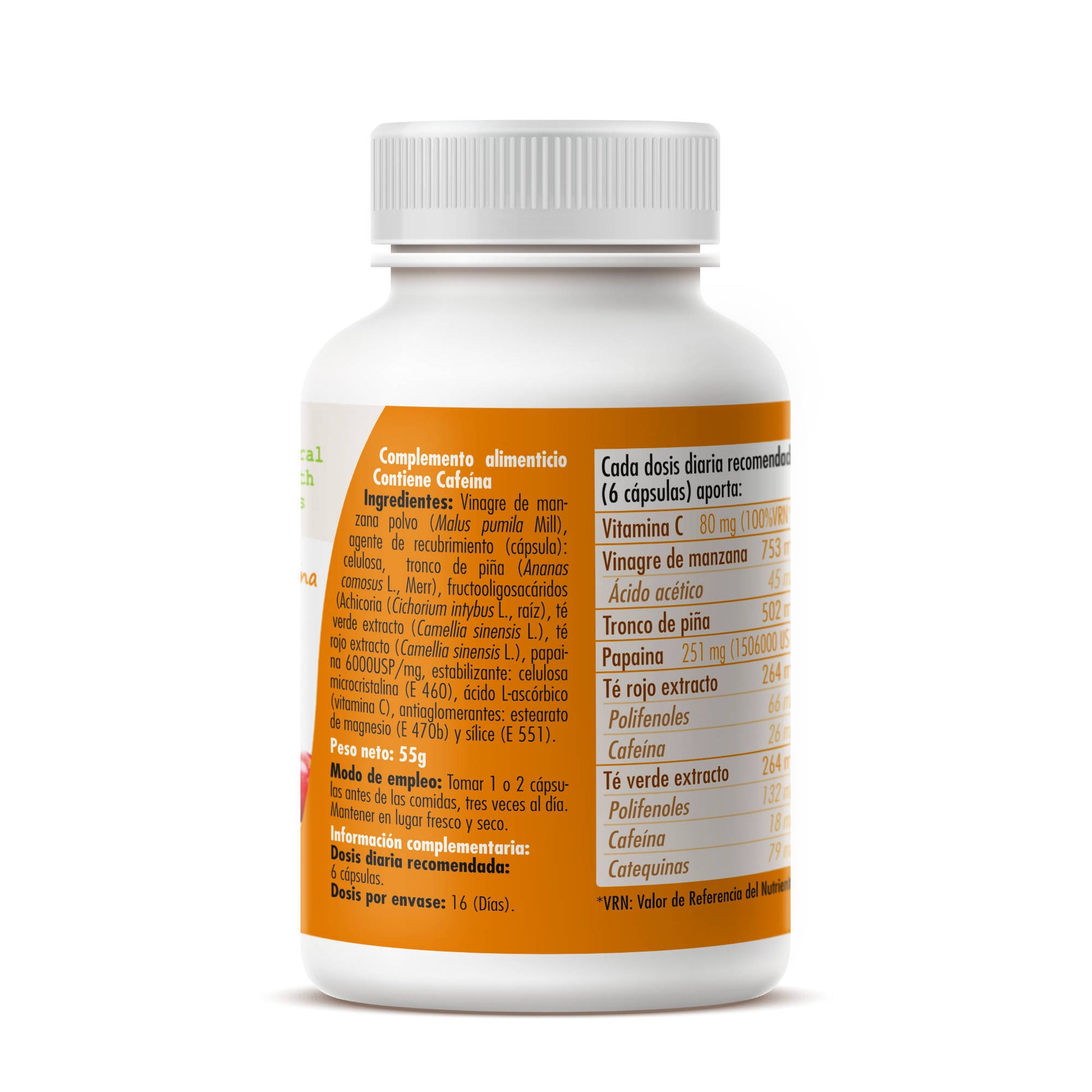 Vinegar Plus 100 vegetable capsules of 550mg