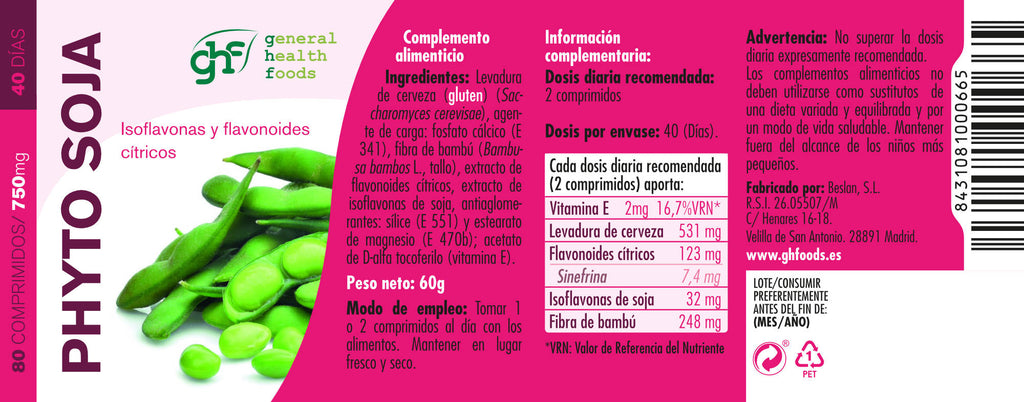 Phyto Soja 80 750mg tablets