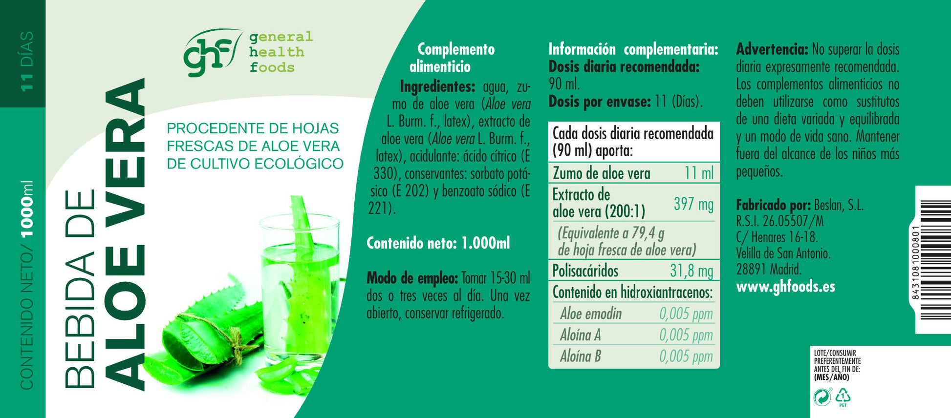 Aloe Vera Drink 1L