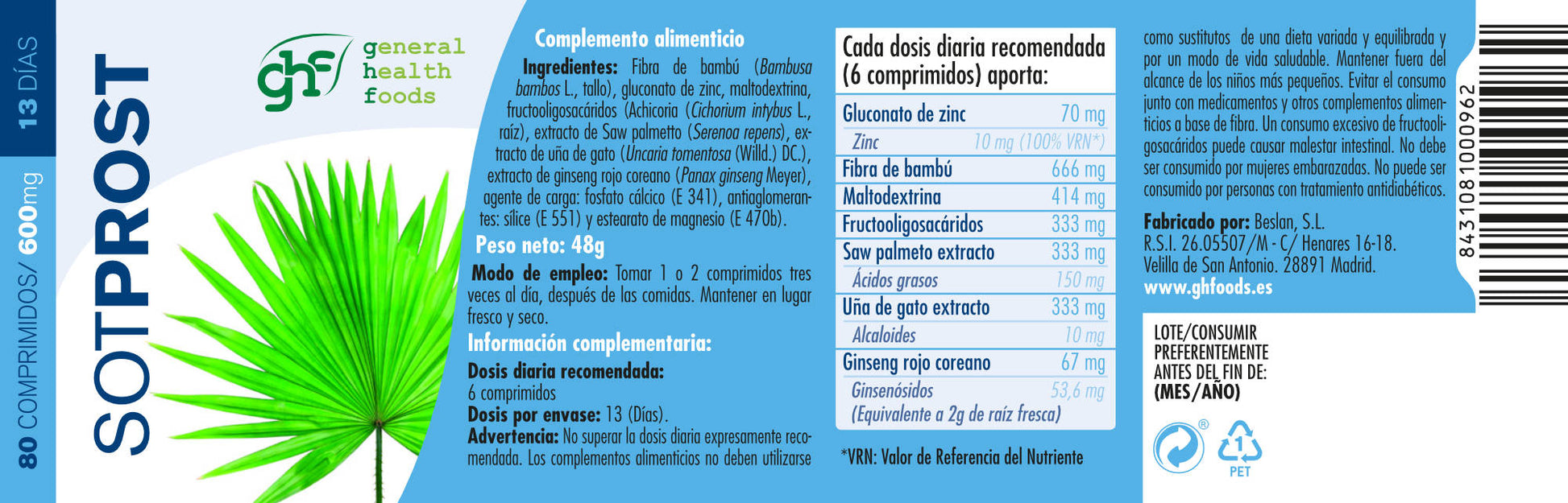 SotProst 80 600mg tablets