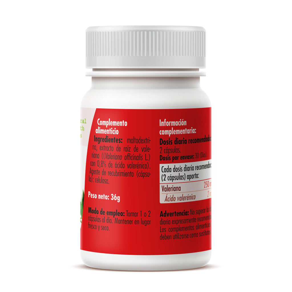 Valeriana 60 cápsulas vegetales de 600mg