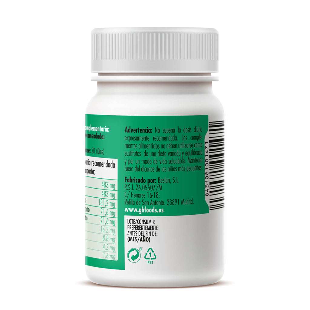 Té Rojo + Té Verde + Piña 60 cápsulas vegetales de 500mg