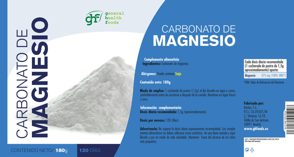 Magnesium Carbonate, 180g