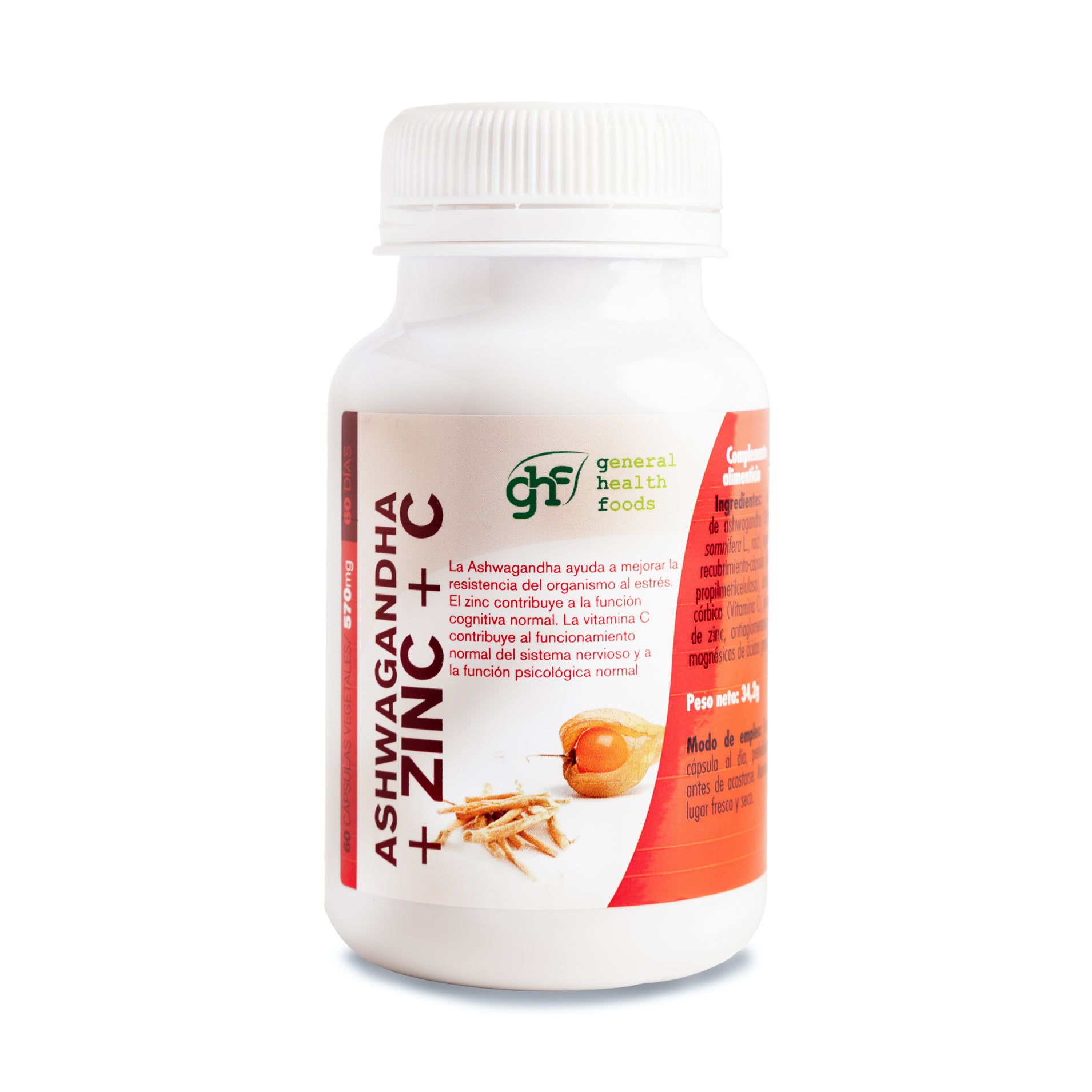 ASHWAGANDHA + ZINC + VITAMINA C