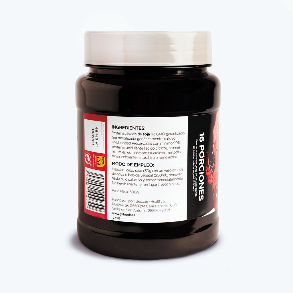 PROTEÍNA DE SOJA SABOR A FRESA 500g