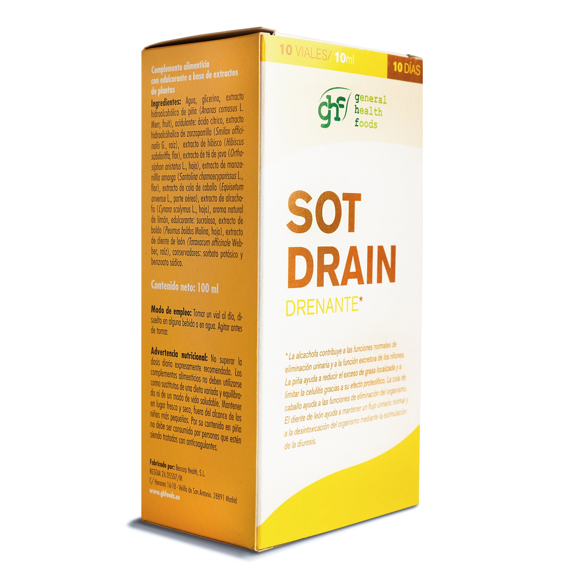 SOT DRAIN DRENANTE* 10 VIALES 10ml