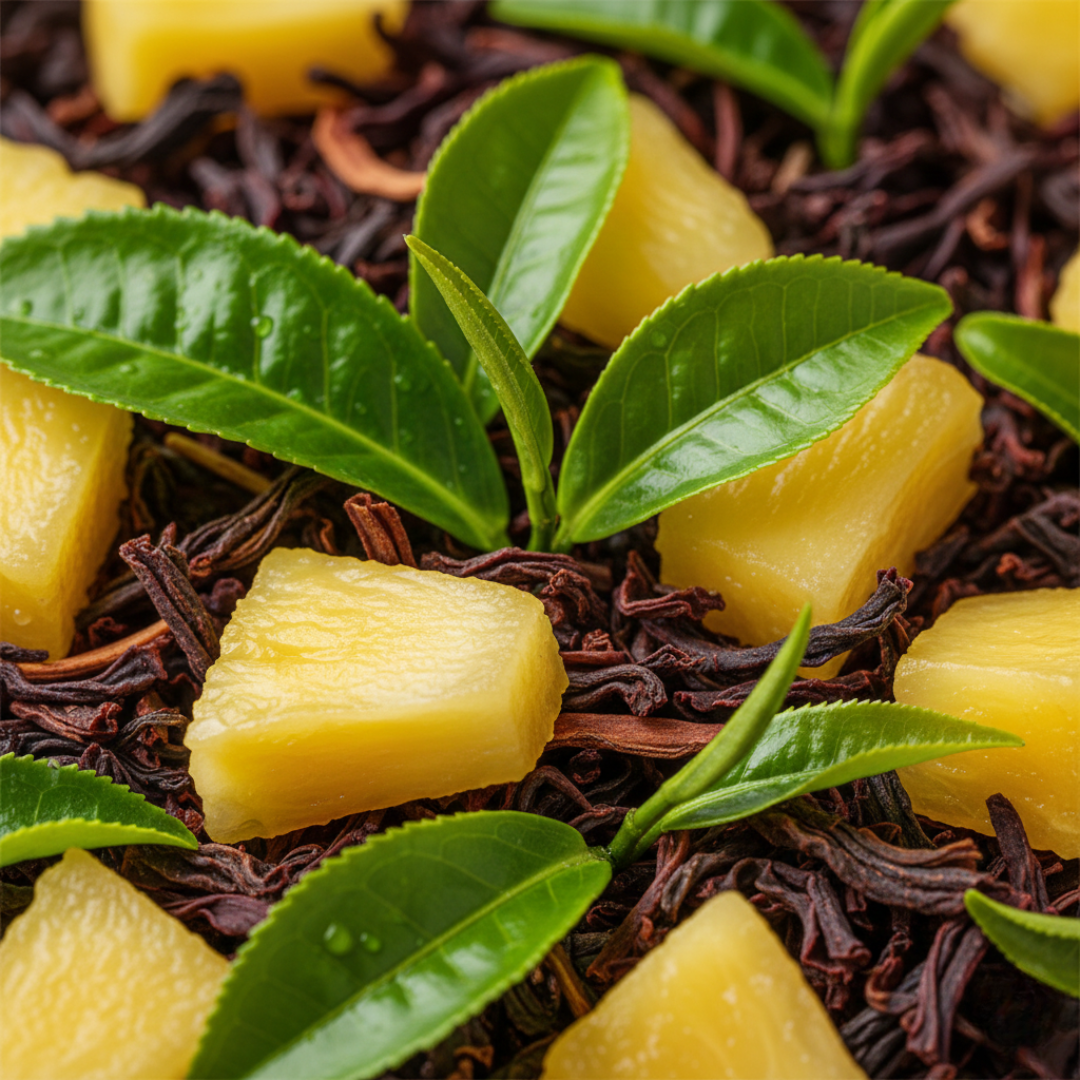 Té Rojo + Té Verde + Piña 60 cápsulas vegetales de 500mg