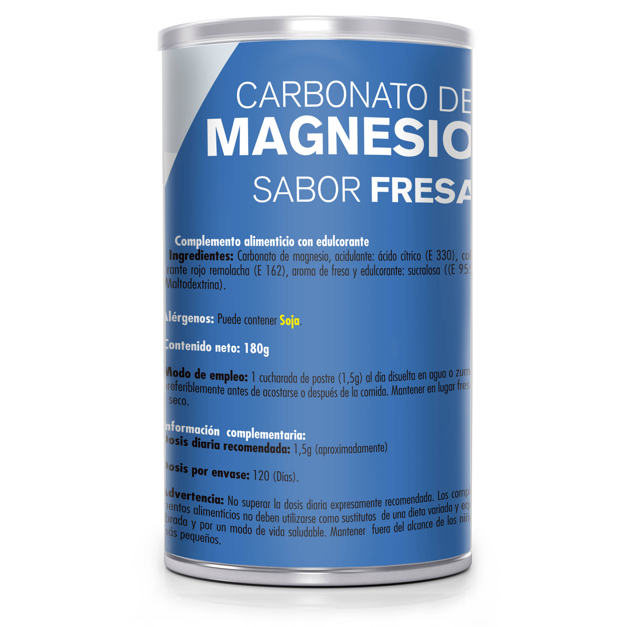 Carbonato de magnesio fresa polvo 180g Sotya